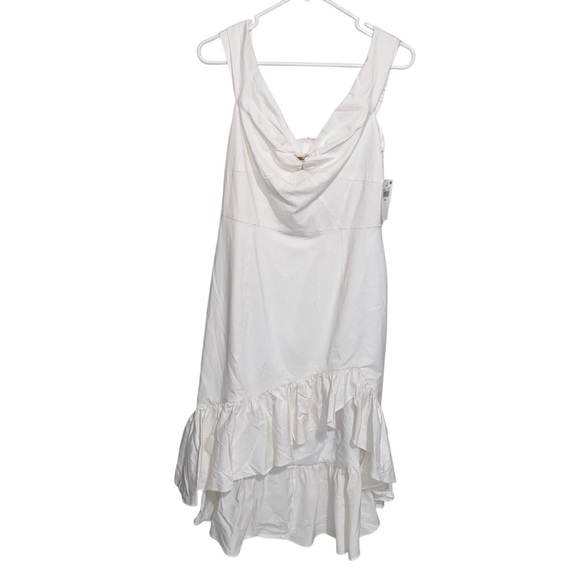 WAYF Dress Womens Large Linen Blend Cottagecore Feminine Romantic Coastal NWT - Picture 1 of 14
